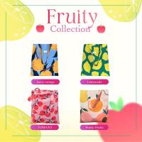 ราคา RINA Tote - กระเป๋าผ้า แคนวาส ลายผลไม้ มีซับใน กระเป๋าช่องเล็ก (29166485730)