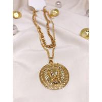 ราคา สร้อยคอ2ชั้นสีทอง จี้ลายสิงโต สวยหรูดูดี (6977831789)