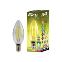 ราคา EVE lighting หลอดแอลอีดี ฟิลาเมนต์ ทรงเปลวเทียน 4 วัตต์ สีเหลือง E14 หลอดไฟแสงสีเหลือง ขั้ว E14 หลอดวินเทจทรงเปลวเทีย... (16975812415)