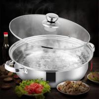 ราคา หม้อสุกี้สแตนเลส ขนาด 28cm รุ่นฝากระจกใส 1ชั้น พร้อมส่ง หม้อชาบูสแตนเลส หม้อต้มน้ำ หม้อชาบู หม้อสุกี้ (23916464618)