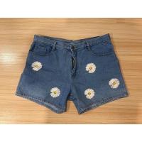 ราคา กางเกงยีนส์ลายดอกไม้ปักขาสั้นมือ2 (8892921018)