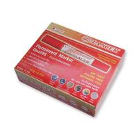 ราคา (แพ็ค 12 แท่ง สีแดง) Lancer แลนเซอร์ DUO ปากกาเคมี 2 หัว สีแดง 12 แท่ง (25434423696)