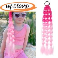 ราคา UPSTOUP ต่อผมสี,พร้อมผูกผมสําหรับสาวสําหรับ EDC เทศกาล Rave เด็ก Bubble Ponytail Extension, น้ําหนักเบา 20" Handmade Braided Ombre Crazy Hair Day อุปกรณ์เสริม (55200983836)
