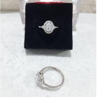 ราคา CN116 - แหวนพลอยเงินแท้ 925 ลาพิส มาส สีขาว / ขนาด 12,13,16 (42305726385)