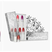 ราคา MAC Holidays collection - Frostbitten Kiss Full-Size Lustreglass Lipstick 5 แท่ง ไซส์จริง ของแท้ พร้อมส่ง (24959812608)