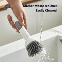 ราคา หมุนทําความสะอาดแปรงที่ถอดออกได้ของเหลวด้ามยาวแปรงครัวเครื่องมือทําความสะอาด (43561542395)