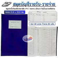 ราคา สมุดบัญชีรายรับ-รายจ่าย บัญชีรายรับรายจ่าย ปกเคลือบPVC สีน้ำเงิน หนา 60 แกรม ขนาด 21.5 x 33.5 ซม. (28336788373)