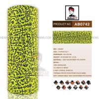 ราคา ผ้าบัฟ ผ้าโพกหัว ผ้าคาดผม HeadToWear ลายตัวอักษรอียิปต์สีพื้นเหลือง รหัส AB0742 (1303690840)