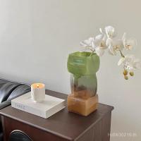 ราคา แก้วโบราณพรีเมียม สไตล์ยุคกลาง ลายโทนสีคารา멜 สำหรับตกแต่งบ้านและใช้เป็นแจกันแบบจีน (44950694131)