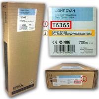 ราคา Epson Stylus Pro 7700/9700/7900/9900(LC) Light Cyan Ink Cartridge ตลับหมึกแท้เอปสัน สี Light Cyan - T6365 (C13T636500) 7 (2316740569)