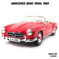 ราคา โมเดลรถ MERCEDES BENZ 190SL 1955 สีแดง (Scale 1:18) (2223805921)