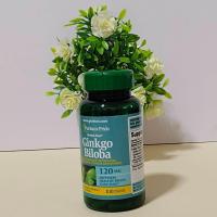 ราคา Puritan Ginkgo Biloba 120mg 100 capsules สารสกัดจากใบแป๊ะก๊วยช่วยบำรุงประสาท และความจำ Puritan's Pride Ginkgo (41972046763)