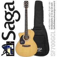 ราคา Saga® SF700GCL กีตาร์โปร่งมือซ้าย 41 นิ้ว ทรง GA ไม้ท็อปโซลิดแองเกิ้ลแมนสปรูซ/มะฮอกกานี + อุปกรณ์ (16958288987)