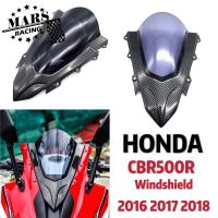 ราคา รถจักรยานยนต์กีฬา Racing Double Bubble Windshield WindScreen Visor Viser Deflector สำหรับ HONDA CBR500R CBR-500R CBR500-R 2016 2017 2018 honda cbr500r cbr 500r cbr-500r 16-18 (14931455825)
