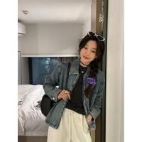 ราคา เสื้อแจ็คเก็ตยีนส์ ซิปรูดหน้า คอปกแขนยาว มีกระเป๋าหน้า (28306844058)