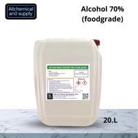 ราคา แอลกอฮอล์ Food grade 70% แอลกอฮอล์ล้างมือ / Alcohol solution 70% 20ลิตร (22373569365)