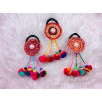ราคา ยางรัดผมพื้นเมือง ของฝากเชียงใหม่ ทำจากผ้าทอ ห้อยปอมๆ (7963920317)