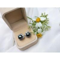 ราคา ต่างหูมุกแท้ขนาด 10 มิล สีพีค๊อก (22511732553)