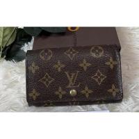 ราคา Used Lv Tresor monogram wallet อปก ถุงผ้า ของแท้100% กระเป๋าสตางค์หลุยส์ ใบกลาง (7360042920)