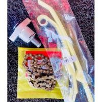 ราคา ชุดโซ่ลาวลิ้น125s/125r/125ไฟเลี้ยวบังลม โซ่92ข้อ+สะพาน+ตัวกดโซ่ พร้อมเปลียนช้วยลดอาการเสียงดังของเครื่องยนต์ได้ เกรดแท้ (44111977781)