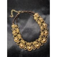 ราคา [พร้อมส่ง]สร้อยคอมุกสีทอง สร้อยคอแฟชั่นมุกล้อมเพชร สร้อยแฟชั่นออกงาน (13483224815)