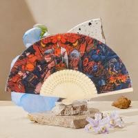 ราคา พัดลมใหญ่ พัดพับได้ พัดเหล็กจีน พัดลม พัดจีนโบราณ พัดตรุษจีน พัดจีน พัดลมพับสไตล์โบราณสไตล์จีนเต้นรํา ฮันฟู พัดลมหญิงแบบพกพาภาพพัดลมหัตถกรรมของขวัญไม้ไผ่พับไม้ไผ่พัดลม (28992458712)