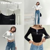 ราคา TERA CROP เสื้อครอปแขนยาวปาดไหล่ (20860958910)