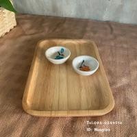 ราคา ถาดไม้ จานไม้ /ถาดทอนเหรียญ ไม้ยางพารา (9127448293)