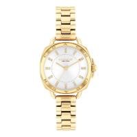 ราคา COACH watch 14504153 28mm ladies quartz silver gold (21994927842)
