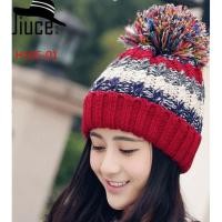 ราคา หมวกไหมพรม ปอมๆ สีรุ้ง H105-01 (1626200694)