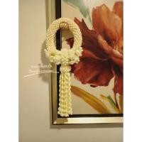 ราคา #พวงมาลัยดินปั้น พวงมาลัยวันสำคัญ พวงมาลัยวันแม่ /ของขวัญวันแม่/มาลัยดอกมะลิ ขนาด 6.5"×15" (♥️พรีออเดอร์ 10 วันนะคะ) (42357717295)