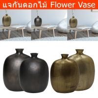 ราคา แจกันเหล็ก อะลูมิเนียม แจกันดอกไม้ มินิมอล ใบใหญ่ สีทอง สีดำ Flower Vase Metal Vase Big Tall Aluminum Flower Vase Black (29872756365)