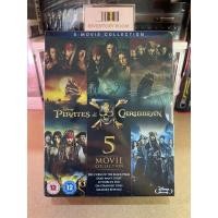 ราคา [แผ่นหนังลิขสิทธิ์แท้] Pirates of the Caribbean: 1-5 Box Set Blu-ray ของใหม่ มือ 1 (13770829392)