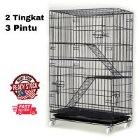 ราคา [ราคาโรงงาน] กรงแมว 2 ชั้น / กรงแมว 2 ชั้น เหล็กดัด (17097579375)