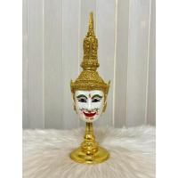 ราคา เศียรครู พระอิศวร งานเรซิ่น ปิดทองเค พร้อมฐานปิดทอง งานสวย ของที่ระลึก ของตกแต่งบ้าน ของขวัญ khon mask (44900709425)