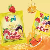 ราคา กระเป๋า YUPI รูปร่างสารพันผลไม้ขนมขบเคี้ยวสบายๆ Gummy Candy Gummy Candy กระเป๋านําเข้า 0g อินโดนีเซียนําเข้า Candy 25.9.12 (40818689730)