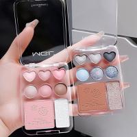 ราคา MGL 8-color Heart Eyeshadow Palette Pearlescent & Matte Eyeshadow Multifunctional Eyeshadow Blush Contouring Brightening Palette Eye แต่งหน้าเครื่องสําอางค์ (24397039927)