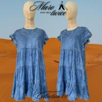 ราคา เดรสยีนส์ ชุดเดรสคาเฟ่ งานแบรนด์ป้ายห้อย เสื้อผ้ามือ2 (25913114063)