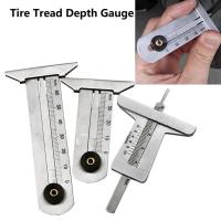 ราคา Ergonomic Stainless Steel Tire Tread Depth Gauge Meter Ruler Caliper Tool (28721029411)