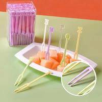 ราคา 100ชิ้นทิ้งพลาสติกส้อมขนมมินิส้อมผลไม้ขนาดเล็กส้อมเค้กเค้กช้อน-ส้อมขนาดเล็กที่มีตัวอักษรด้านบน (44367390208)