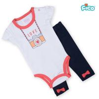 ราคา Fico เสื้อผ้าเด็ก item 3 ลาย LOVE 1 เซ็ทได้ 3 ชิ้น (6549161027)