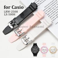 ราคา 12 มม.นาฬิกายางสําหรับ Casio LRW-250H LX-500H สาย TPU เรซิ่นกีฬาสร้อยข้อมือดําน้ําผู้หญิงผู้ชายสายนาฬิกา (26317348900)