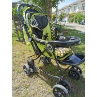ราคา ส่งต่อ รถเข็นยี่ห้อcamera รุ่น roller สีเขียว มือสองปรับเป็นเปลโยกได้ ใช้ได้ตั้งแต่แรกเกิด ใส่คาร์ซีทกระเช้าได้ด้วย (16160248211)