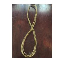 ราคา สร้อยคอทำจากเส้นไหมสีทอง ตะขอเงินแท้ (2188762252)