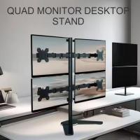ราคา NEW! ขาตั้งคอม4จอ รุ่นB44 จอ2x2มอนิเตอร์ VESA14"-27" วางตั้งโต๊ะ/ยึดขอบโต๊ะ เสาสูง80ซม.ปรับได้ Quad Monitor Mount Stand (22546410806)