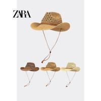 ราคา Zara Western หมวกคาวบอยหญิงวันหยุดปีกใหญ ่ หมวกฟางชายฤดูร ้ อนม ่ านบังแดดกลางแจ ้ งปีนเขา Camping (28714909409)