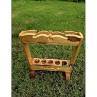 ราคา ที่เสียบไม้กวาด 5 รู แบบรู เสียบ งานไม้สักแท้% (6531663642)