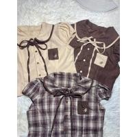 ราคา เสื้อคอบัวแขนตุ๊กตา ผูกโบว์หน้า (41966134200)