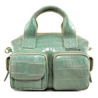 ราคา กระเป๋าหนังจระเข้สะพายไหล่ Kipling ครอสบอดี้ สายสะพายสปอร์ต ใช้ได้ทั้งหญิงชาย หนังท้องจระเข้ 2 หูหิ้ว เขียวพาสเทล (9409160943)