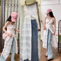 ราคา เดรสสายเดี่ยวลายฉลุลูกไม้แต่งระบายชั้นๆ Dusty Lace Dress (22872182781)